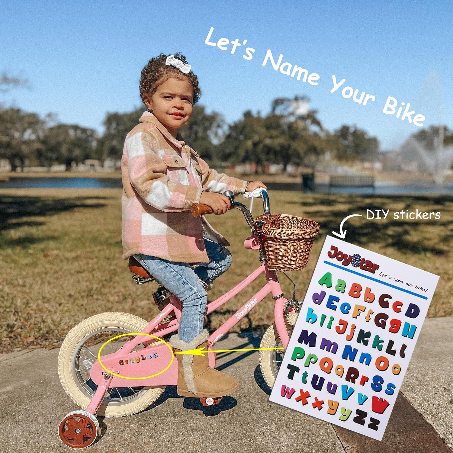 JOYSTAR Girls Bike for 2-12 Years Old Toddlers and Kids, 12' 14' 16' 18' 20' Retro Style Kids Bike with Training Wheels, 18 20 Inch Children Bicycle with Kickstand