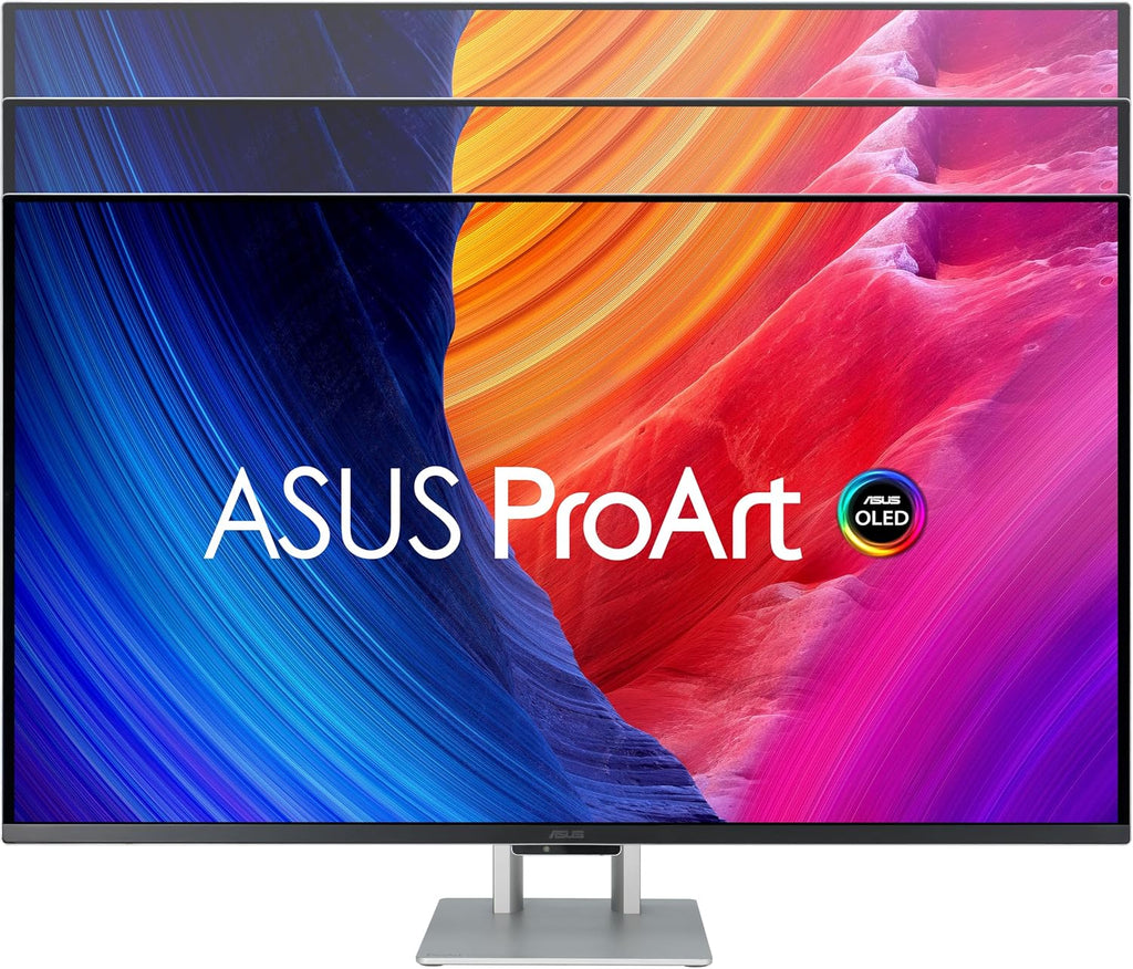 ASUS ProArt Display 32' 4K HDR QD-OLED Professional Monitor (PA32UCDM) - UHD, Ultra-Slim, 240Hz, 0.1ms, Auto Calibration, Dolby Vision, 99% DCI-P3, ΔE<1, Thunderbolt 4, Calman Ready, 3 yr Warranty