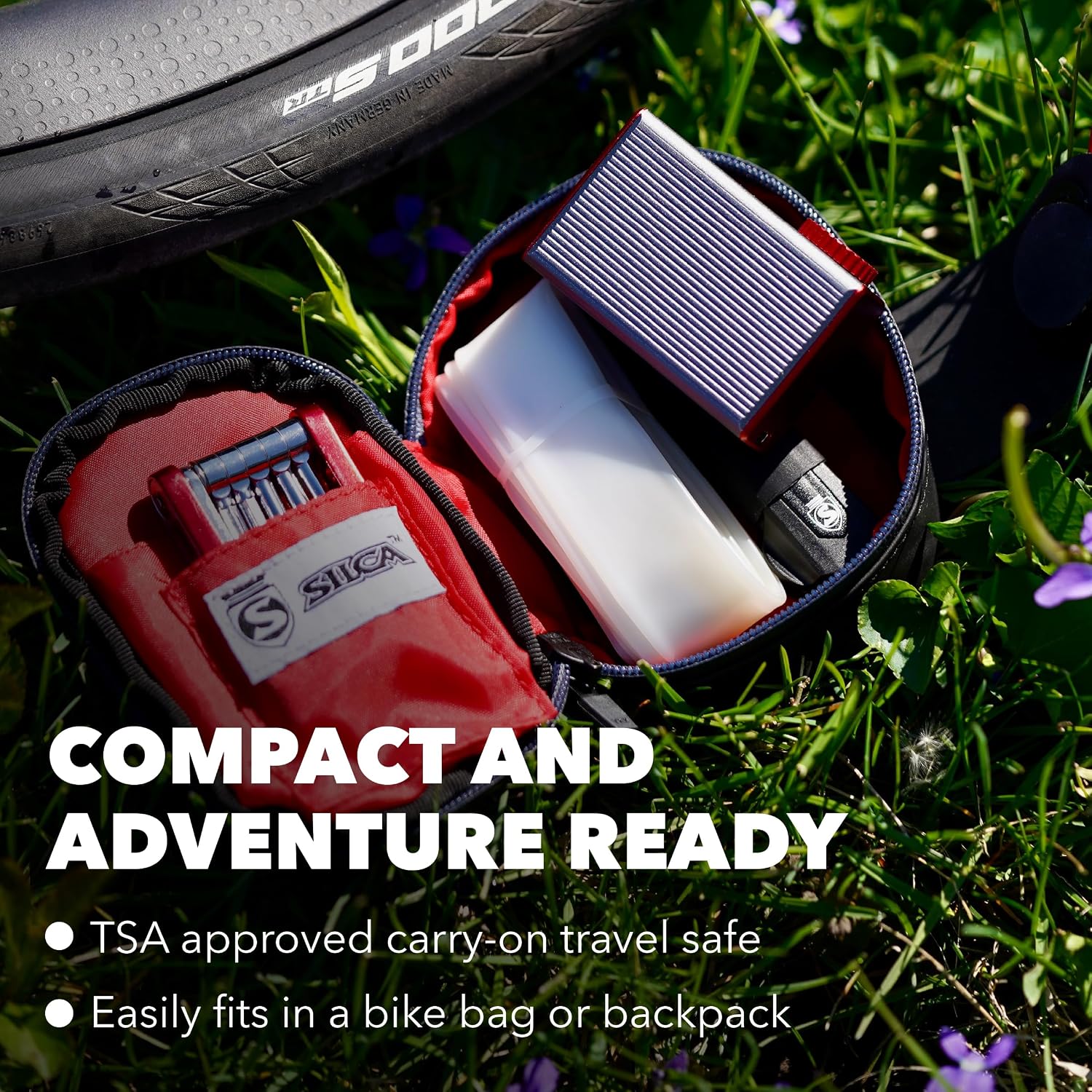 SILCA ELETTRICO Electric Bike Pump - Digital Bicycle Tire Pump with Auto Shut-Off, USB-C Rechargeable, Ultra-Light & TSA-Compliant for Travel - Universal Compatibility