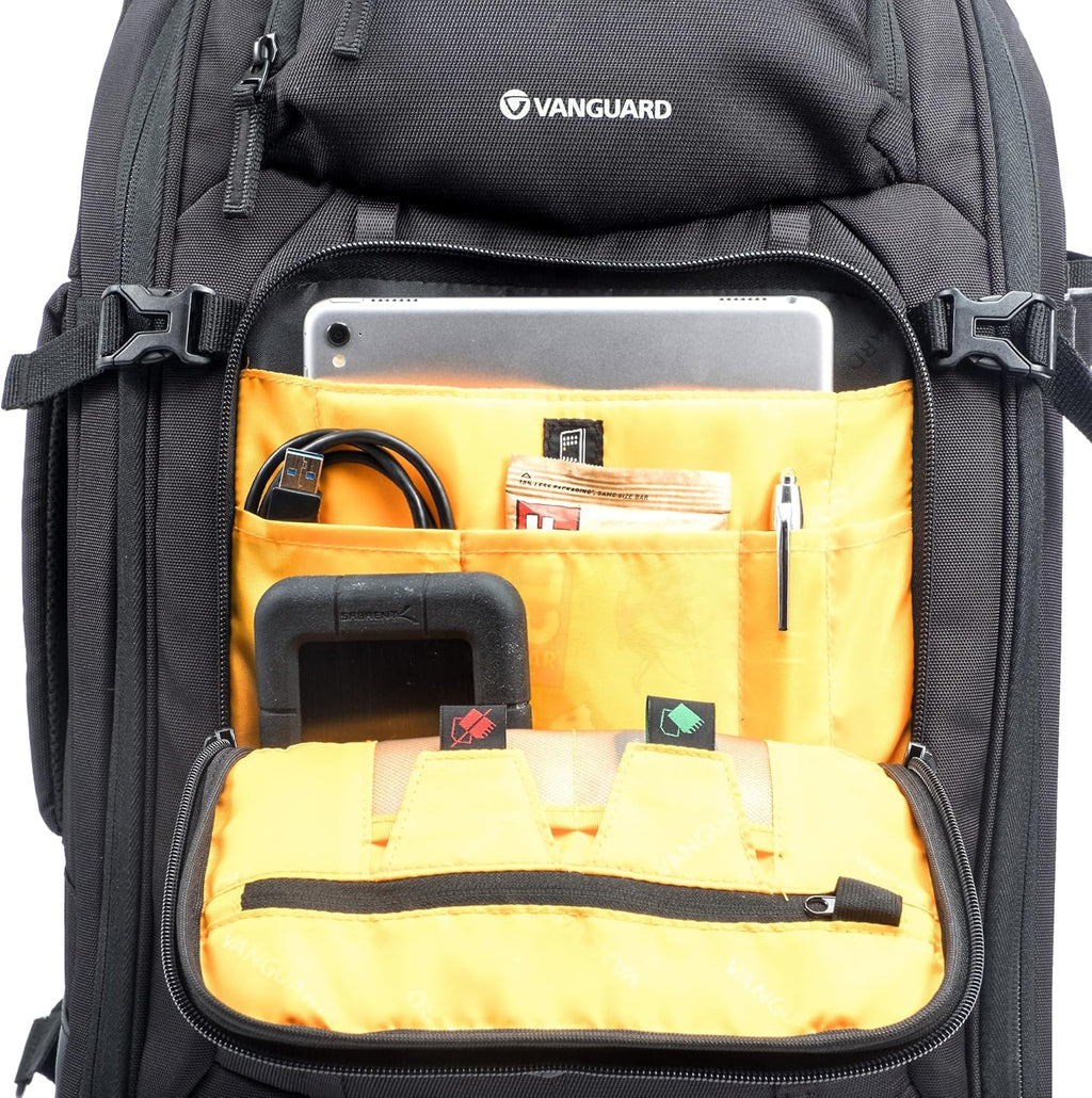 VANGUARD ALTA FLY 55T G2 DSLR Camera Backpack, 8 Wheel Spinner/Trolley, Black