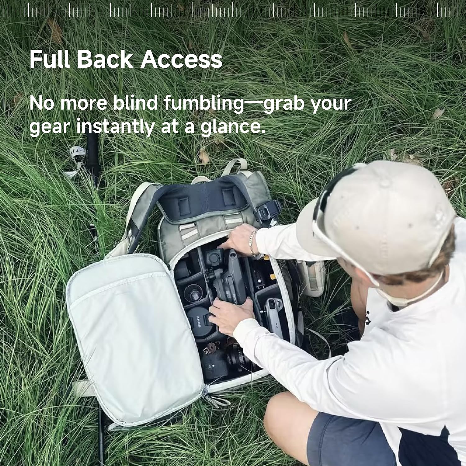 VSGO Pocket Ranger Expandable 25-33L Photography & Outdoor Backpack – Lightweight Camera Bag for Hiking, Mountaineering, Travel