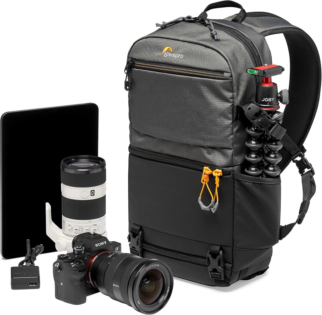 Lowepro Slingshot SL 250 AW III Mirrorless and DSLR Sling Camera Bag with QuickDoor Access and 10 inch Tablet Compartment DSLR Accessories - for Sony A7, iPad, Surface Pro - 300D Ripstop - Grey, Model: LP37334-PWW