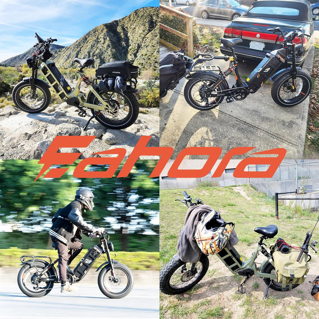 eAhora 2026 Juliet Pro 2 43-31Mph Electric Bike for Adults 5400W Dual Motor Ebike 60V/70Ah 48V/60Ah 200+Miles Long Range Electric Bicycle 20' Fat Tires Full Suspension Electric Mountain Bike