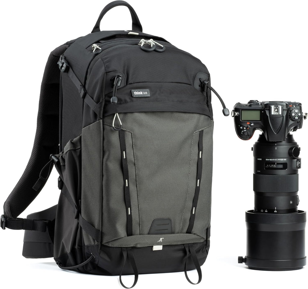 Think Tank BackLight 26L Camera Daypack Backpack for DSLR, Mirrorless, Photography and Video - Slate Black