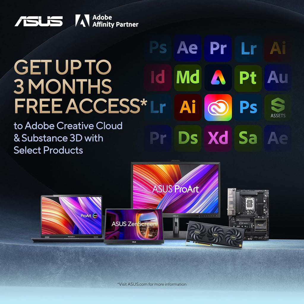 ASUS ProArt Display 27' Monitor PA278CV - WQHD (2560 x 1440), IPS, 100% sRGB, 100% Rec. 709, ΔE < 2, Calman Verified, USB Hub, USB-C, DisplayPort Daisy-Chaining, HDMI, Eye Care, Height Adjustable