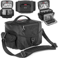 Tamrac Stratus 6 Camera Bag for Photographers, Camera Case for Photography Accessories, Shoulder Bag for DSLR and Mirrorless Cameras, Crossbody Camera Bag with Tripod Holder Strap - Black