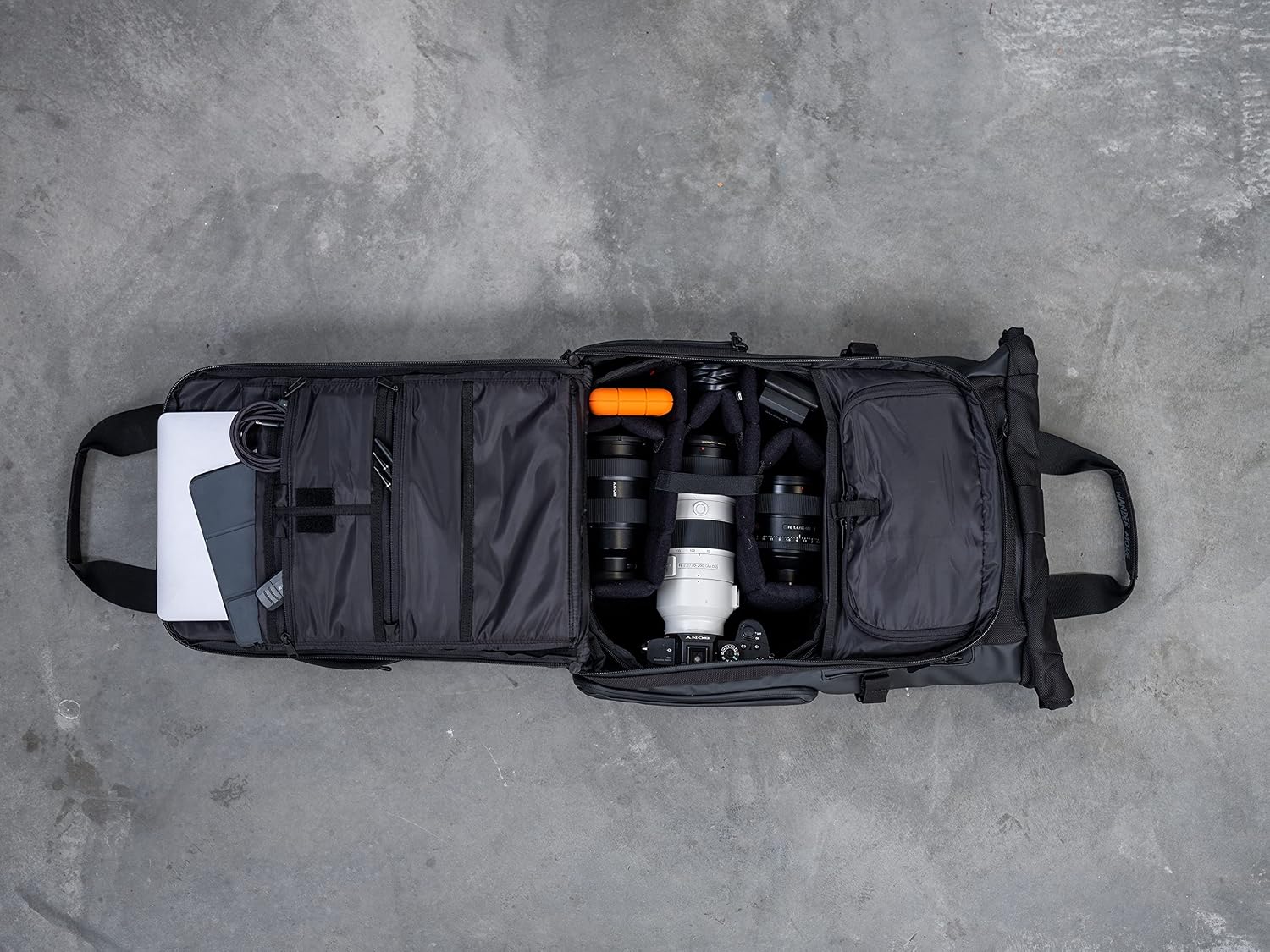 WANDRD PRVKE 21L Photography Bundle: Weather-Resistant Travel & Camera Backpack with Laptop Sleeve, Quick Side Access, Clamshell Opening – Ideal Photography & Travel Bag (Black)