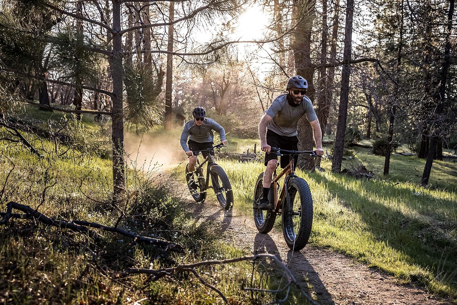 Mongoose Argus Trail or ST Fat Tire Mountain Bike, 20, 24 or 26 Inch Bike for Kids and Adults, 7 or 16 Speed, Aluminum or Steel Frame, Knobby Mountain Fat Tires, Mechanical Disc Brakes